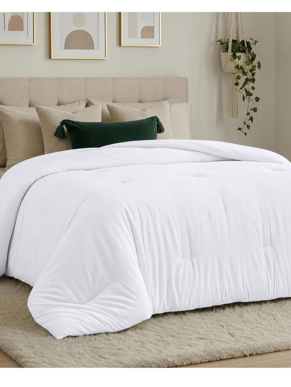 White All-Season Comforter Down Alternative Queen Size Brand New